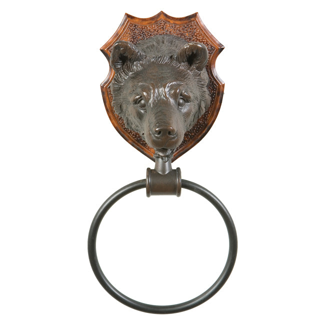 Bear Head Towel Ring