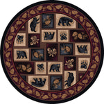 Bear Patch Rug - 8 Ft. Round