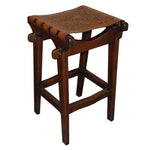 Santa Fe Antique Brown Barstool - Colonial