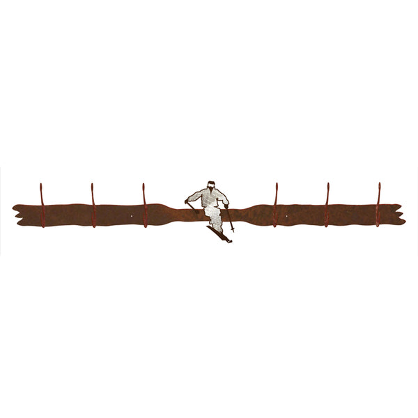 Skier 6 Hook Coat Rack