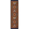Battle Records Brown Rug - 2 x 8