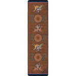 Battle Records Brown Rug - 2 x 8