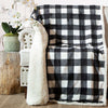 Timber Black & White Plaid Throw