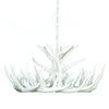Whitetail Deer 12 Antler Cascade White Chandelier