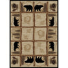 Alpine Black Bear Rug - 4 x 5