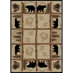 Alpine Black Bear Rug - 4 x 5 - OUT OF STOCK UNTIL 11/18/2026