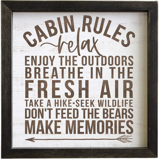 Cabin Rules IV Wall Art