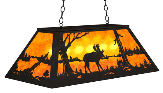 Golden Moose Oblong Pendant Light