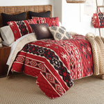 Crimson Canyon Quilt Bed Set - King