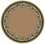 Evergreen Light Sandstone Rug - 8 Ft. Round