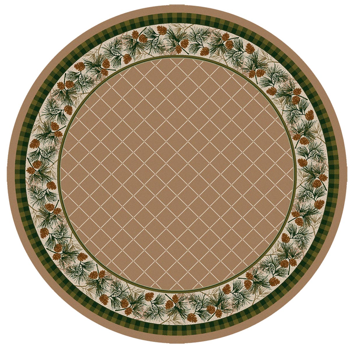 Evergreen Light Sandstone Rug - 8 Ft. Round