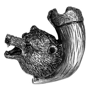 Bear With Claw Cabinet Knob - Left Facing - Set of 2
