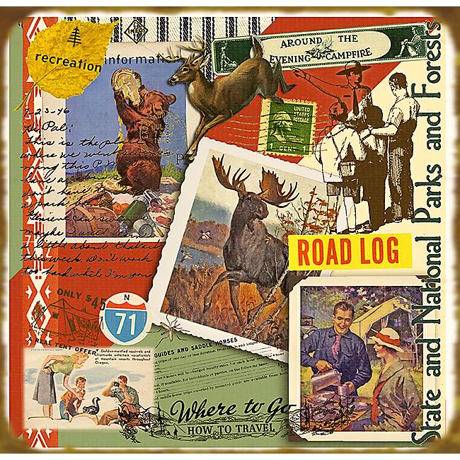 National Parks Scrap Book Sign 1 - 28 x 28
