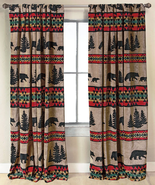 Taos Bear Plush Drapes