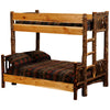 Hickory Twin/Full Bunk Bed (Ladder Left)