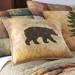Country Cabin Bear Pillow