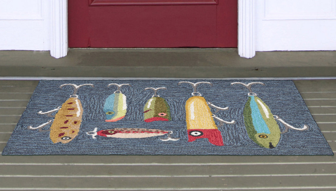 Fishing Time Indoor/Outdoor Rug - 20 x 30 - OUT OF STOCK UNTIL 10/12/2026