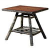Black Forest Hickory Natural Bark Lamp Table