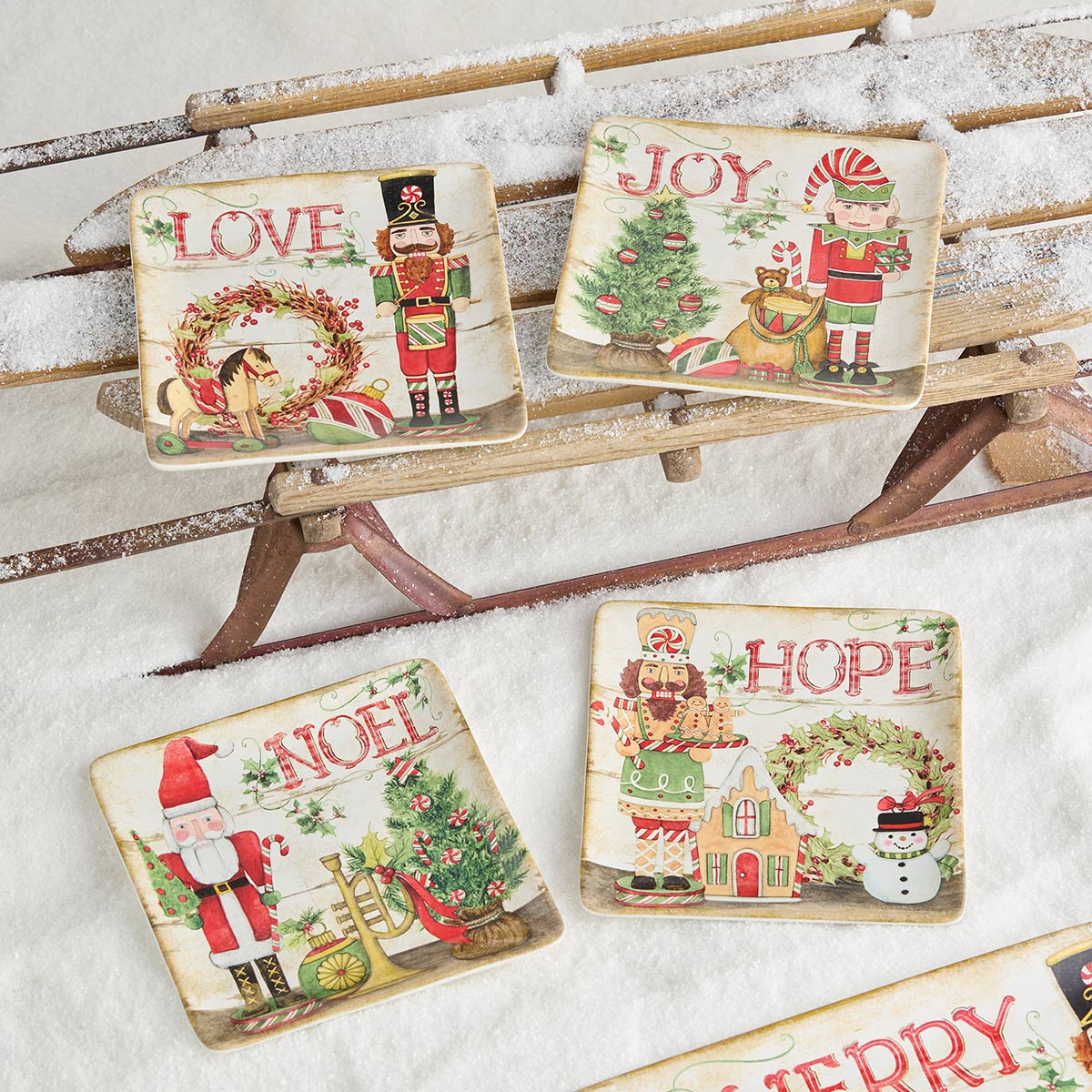 Nutcracker Fest Dessert Plates-Set of 4