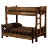 Appalachian Lodge Queen/Twin Bunk Bed - Ladder Left