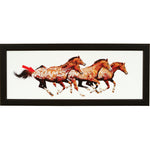Personalized Free in Spirit Horse Framed Canvas