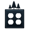Wrought Iron Pines Double Outlet Cover