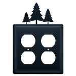 Wrought Iron Pines Double Outlet Cover