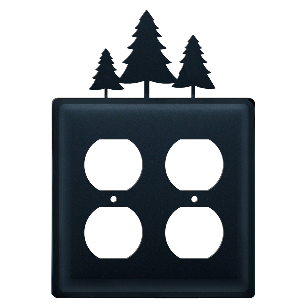 Wrought Iron Pines Double Outlet Cover