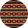 Red Deer Lodge Rug - 8 Ft. Round