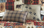 Bear & Moose Patchwork Pillows - Set of 2