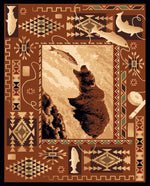Southwest Fisher Bear Rug - 4 x 5