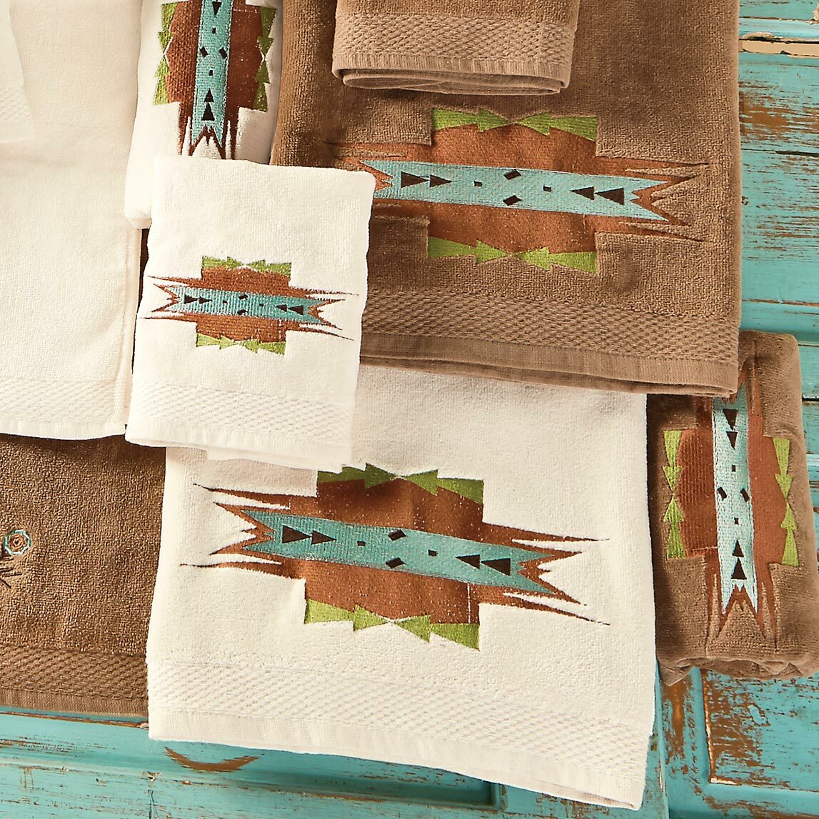 Desert Diamond Cream Towel Set