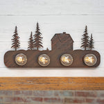 Forest Cabin Metal Vanity - 4 Light