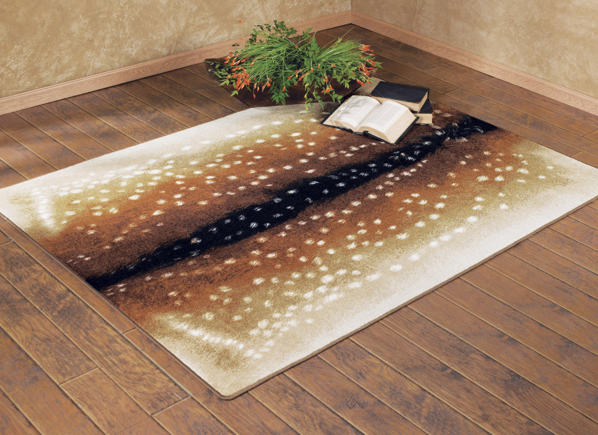 5x4 Rug Wildlife Rugs: 4 x 5 Axis Rug | Black Forest Decor