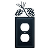Wrought Iron Pinecone Single Outlet Cover