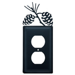 Wrought Iron Pinecone Single Outlet Cover