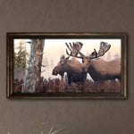 Yukon Moose Personalized Framed Canvas