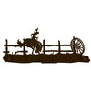 Bucking Bronc Scenic Six Hook Coat Rack