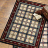Southwest Tartan Rust Rug - 4 x 5