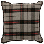 Ponderosa Gray Plaid Pillow