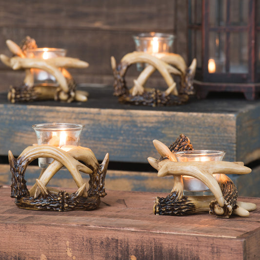 Antler Votive Candle Holders (Set of 2)- SALE