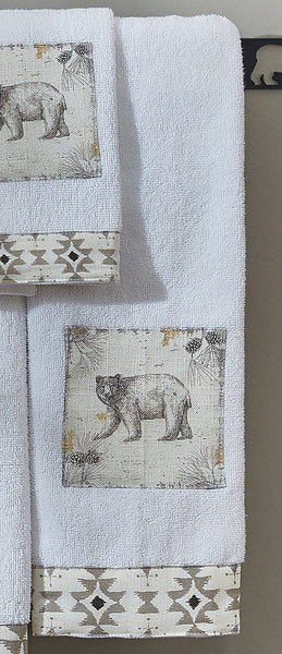 Woodland Spirits Bear Hand Towel
