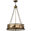 Cutout Metal Loon Inverted Pendant