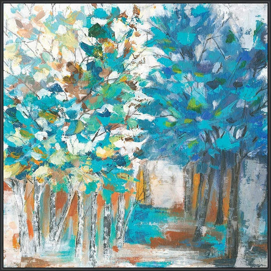 Teal Woods Canvas Art