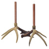 Rustic Antler Candlestick - Set of 2