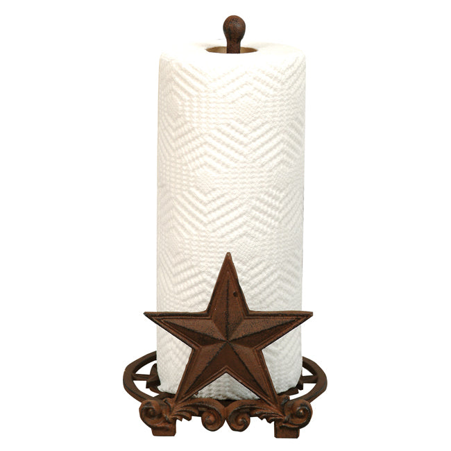 Cast Iron Star Paper Towel Holder