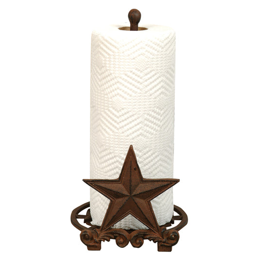 Cast Iron Star Paper Towel Holder