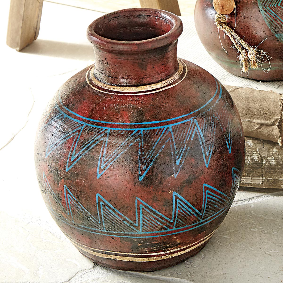 Desert Winds Clay Pottery Vase - OVERSTOCK