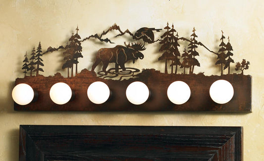 Majestic Moose Vanity Light