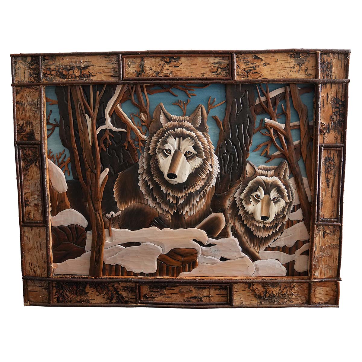 Winter Wolves Forest Wall Art
